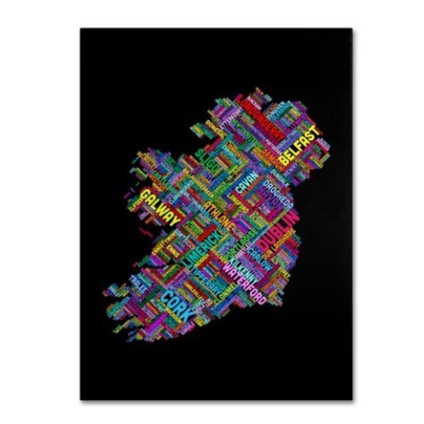 Michael Tompsett 'Ireland V' Canvas Art, 16x24, Trademark Fine Art, Mfr#: MT0305-C1624GG